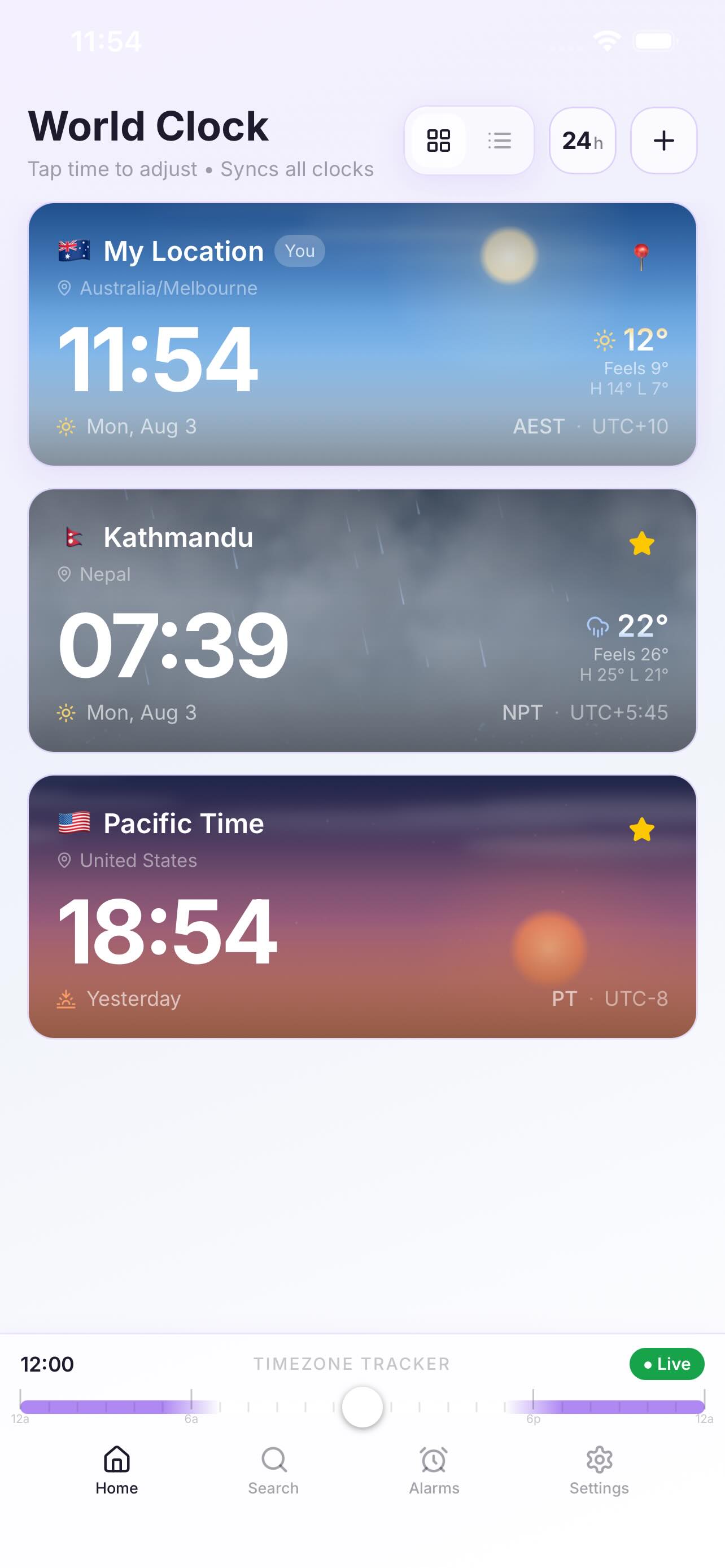 Timezone Tracker screenshot 3